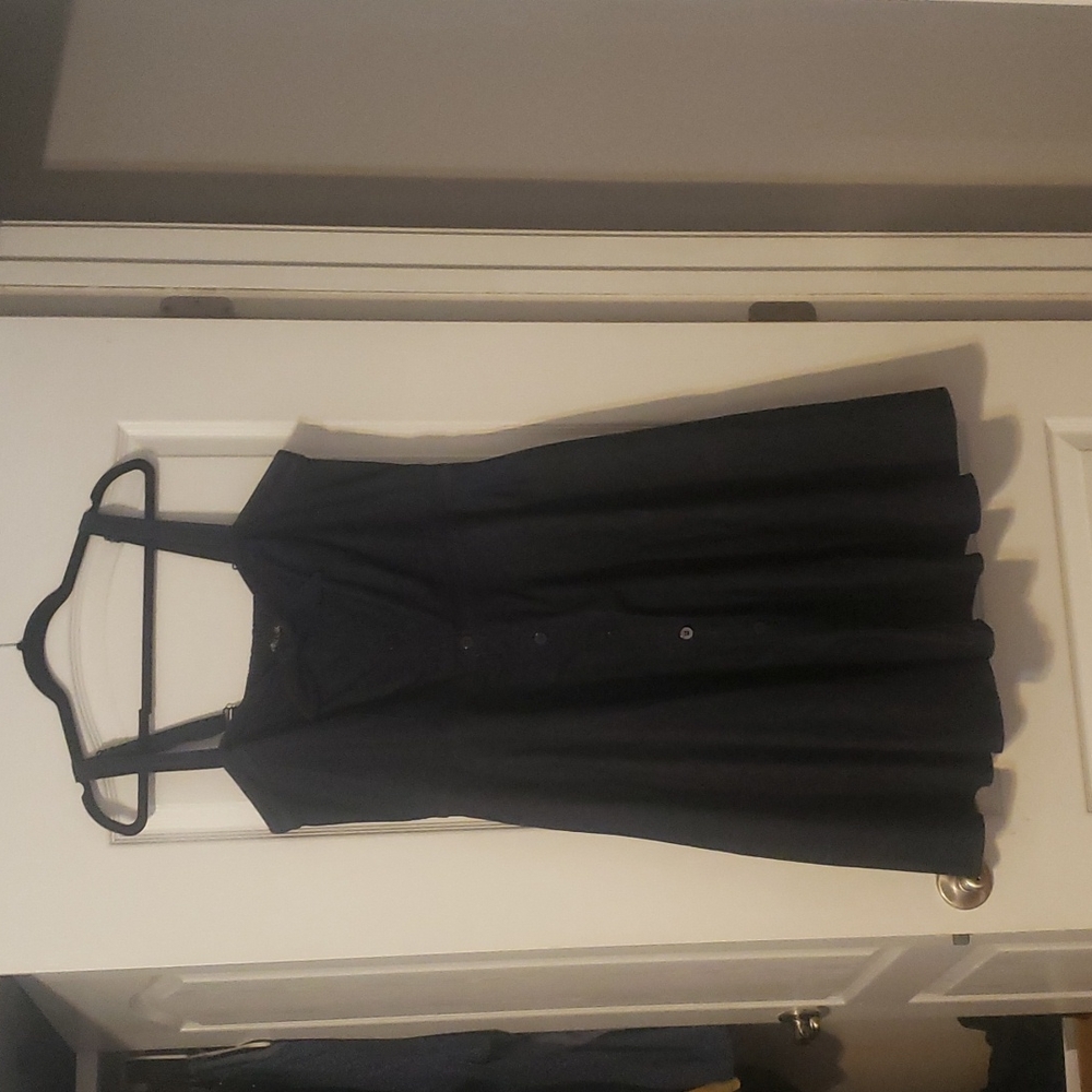 City Chic blue jean style super cute knee length dress with POCKETS!